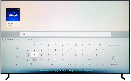 Nach Disney Plus-App suchen und installieren