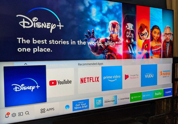 Disney+ Video auf Smart TV