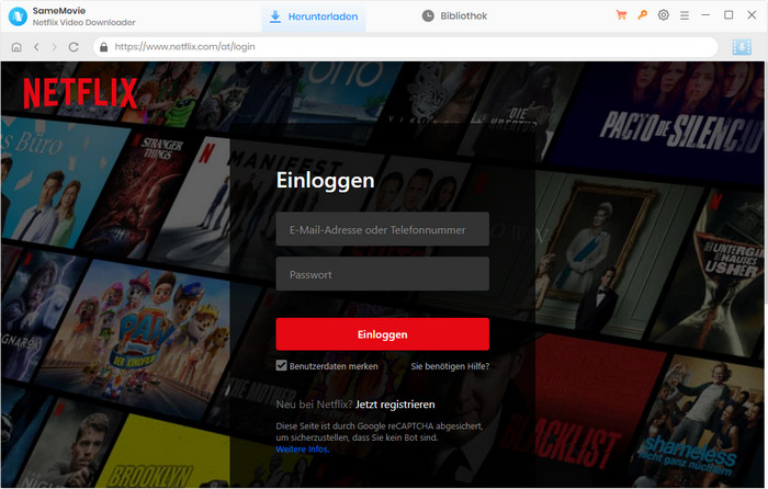 Netflix-Konto einloggen