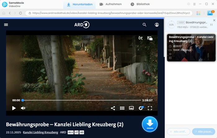 ARD Mediathek-Film herunterladen
