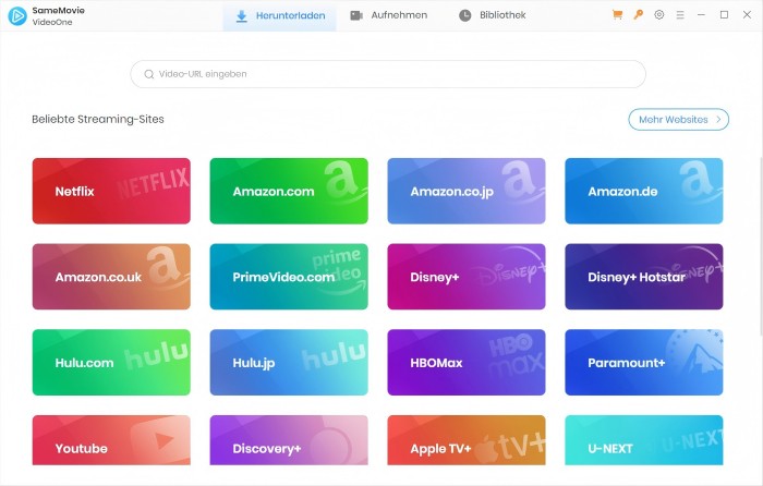Öffnen Sie VideoOne und den TikTok-Webplayer